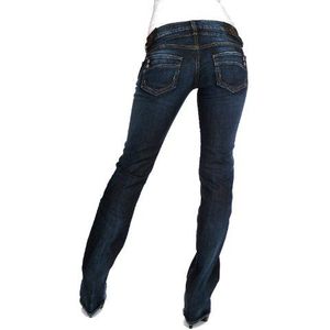 Herrlicher Dames Jeans 5649 D9980 Piper Denim Stretch Straight Fit (Rechte pijp) Normale tailleband, blauw (dark 059), 29W x 32L