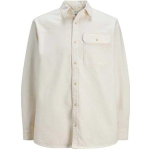 Jack & Jones JJIWILSON JJSHIRT MF 360 STYD LN, ecru, S