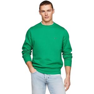 Tommy Hilfiger Sweatshirt voor heren zonder capuchon, Groen (Olympisch Groen), XS
