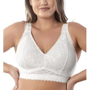 Parfait Adriana P5482 Damesbeha met curvy en volledige bust, zonder draad, zonder beugel, parelwit,95F