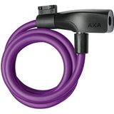 AXA Unisex - Volwassenen kabelslot Resolute 8-120 paars, 120 cm