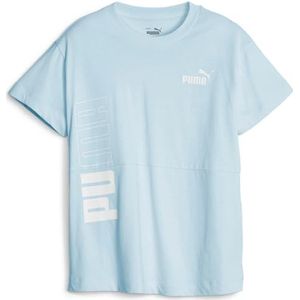 Puma Power Colorblock Tee G ICY Blauw