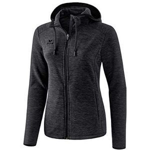 Erima Vrouwelijk Fleece jack (2061902), zwart melange, 40