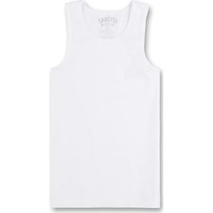 Sanetta Jongens-onderhemd | Hoogwaardig en duurzaam katoenen onderhemd voor jongens. Ondergoed voor jongens, wit, 140 cm