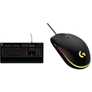 Logitech G213 Prodigy Gaming Toetsenbord Met RGB-verlichting, Zwart & Logitech G G203 LIGHTSYNC Gaming Mouse