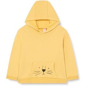 Koton Boys's Hooded Kangaroo Zakken Brushed Interieur Sweatshirt, geel (161), 4-5 jaar