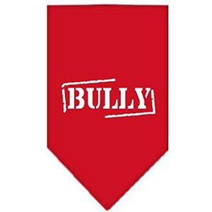 Mirage Bully Zeefdruk Hond Bandana, Groot, Rood