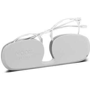 Nooz Leesbril, kristalkleur, correctie +1,50, ronde vorm, loepbril voor mannen en vrouwen, kruiscollectie essentieel, Kristal, Eén maat