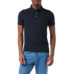 JACK & JONES Heren Polo Shirt Klassiek, donkermarineblauw/detail: slim fit, XS