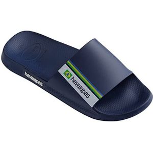 Havaianas Slide Brasil (Mini Me) schuifsandalen voor kinderen, uniseks, donkerblauw, 32 EU