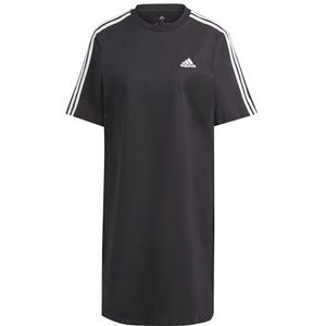 adidas Sportswear Essentials 3-Stripes Single Jersey Boyfriend T-shirtjurk - Dames - Zwart- M