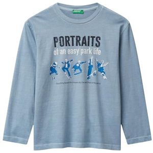 United Colors of Benetton T-shirt M/L, Blauw, 120