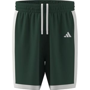 adidas Hombre MENS PULSE SPEED BBALL SHORT, team dark green/white, XS