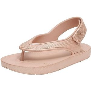 Fitflop Jongens Unisex Iqushion-kindersandaal voor kinderen met stevige flipflop aan de achterkant, roségoud