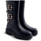 Gioseppo - Petoskey - Bikerlaarzen - Leren - Zwart - Met Gouden Gespen