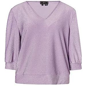 SIDONA dames glitter shirt, paars, M