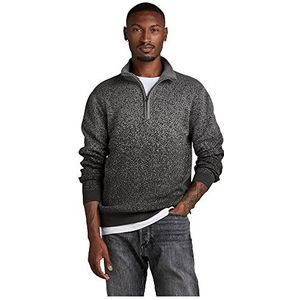 G-STAR RAW Heren Granularity 1 Zip Knit Pullover Sweater, meerkleurig (Graniet/Cloack C868-D867), XXL, Meerkleurig (graniet/cloack C868-d867), XXL