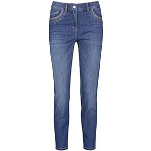 GERRY WEBER Edition dames jeans, Blauwe denim met gebruik, 34