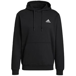 adidas Essentials Fleece Hoodie, Heren, Black/White, L Tall