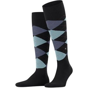 Burlington Heren Kniekousen King M Kh katoen lang gedessineerd 1 paar, Grijs Oil Melange 3986, 40-46