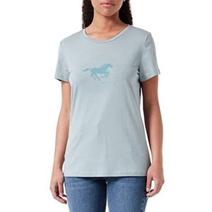 MUSTANG Dames Alexia C Print T-Shirt, Silver Blue 5106, XL