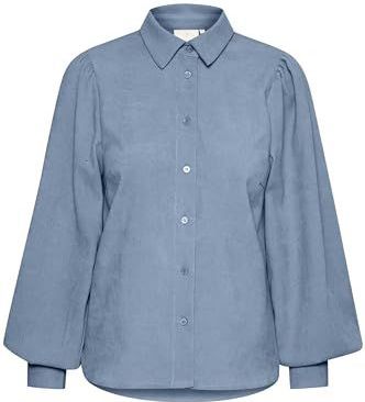 Blouse - Effen - Gevoerde Zoom - Lange Mouw - Normale Pasvorm