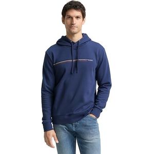 TOM TAILOR Sweatshirt voor heren, 28061 - Ocean Blue, XXL