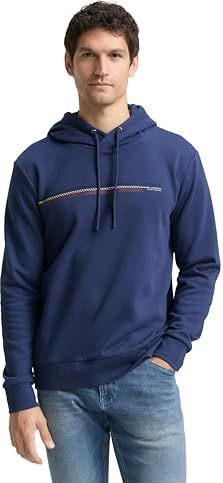 TOM TAILOR Sweatshirt voor heren, 28061 - Ocean Blue, XXL