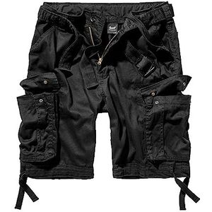 Brandit Indian Summer Shorts, cargoshorts voor heren, zwart (2), XXL