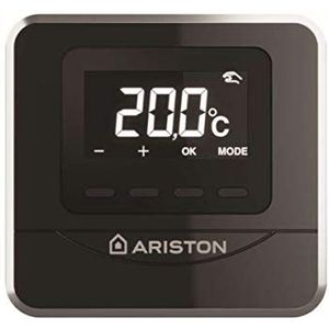 Draadloze modulaire omgevingssonde van de nieuwe generatie, display met 7 segmenten met achtergrondverlichting, compatibel met Ariston Net en BusBridgeNet-protocol, zwart (referentie: Ariston 3319116)