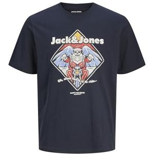Jack & Jones Jjxmas Christmas Skull Tee Ss Crew Neck, sky captain, M