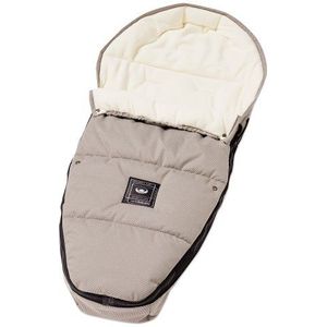 Gesslein voetenzak Sleepy/wintervoetenzak voor kinderwagen, design: 716415, sportwagen, buggy, babybad of slee met thermo-functie, knuffelfleece & trekkoord in het hoofd, kleur: beige