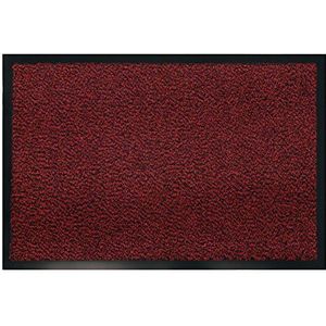 HomeXpert deurmat, rood, 40x30x30 cm