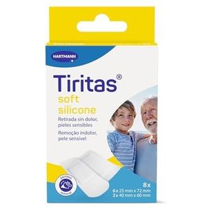 Pleister Soft Silicone gesorteerd 2 maten 8 stuks