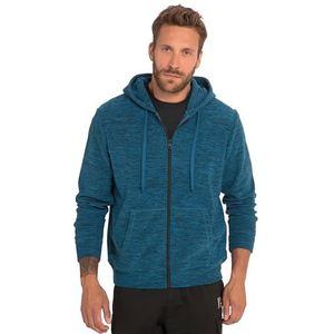 Jay-PI Sports, heren, grote maten, Jay-PI fleece hoodiejas, outdoor, capuchon, rits, fleece hoodiejack, outdoor, capuchon, rits, diepzeeblauw, 4XL