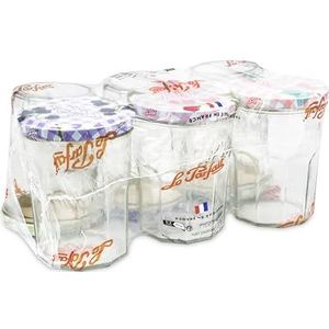 Le Parfait Weckpot - 385 ml - 6 Stuks - Transparant