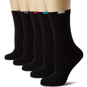 Dim Dames Bundle Mi-chaussette Ecodim X10 sokken, zwart (Noir 0hz), 37/41 (10 stuks)