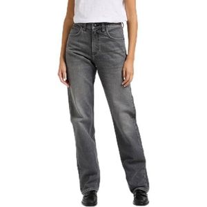 Lee Dames Jeans Rider Classic, Relaxed Straight Fit, Rechte Pijpen, Duck Grey, 28W x 33L