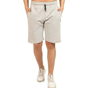 COMEOR Sportbroek voor heren, korte korte joggingbroek voor heren, hardloopbroek, hardloopbroek, zomerbroek, katoen, trainingsbroek, bermuda, shorts, fitnessbroek, tennisbroek, grijs, XL