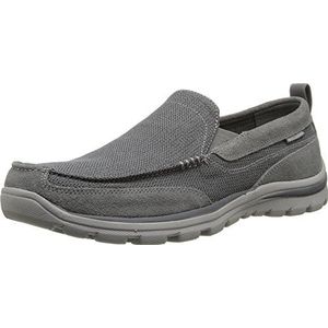 Skechers Superior Milford Loafer voor heren, Grijze Grau Ccgy, 41.5 EU