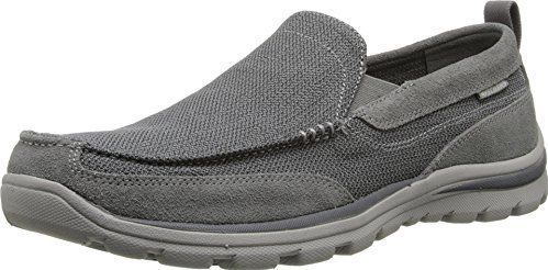 Skechers Superior Milford Loafer voor heren, Grijze Grau Ccgy, 41.5 EU