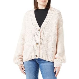 baradello Gebreid damesvest met knopen 39425057-BA01, lichtroze, M/L, lichtroze, M/L