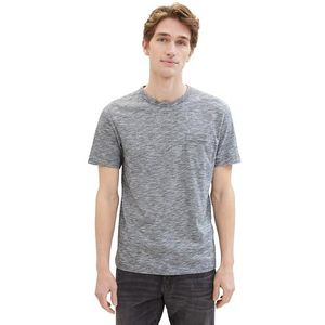 TOM TAILOR T-shirt voor heren, 10435 - Dark Blue Stripe, 3XL