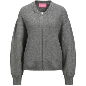 JACK & JONES Jxmaeve Bomber Knit, Medium grijs (grey melange), L