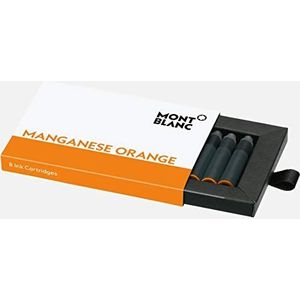 Montblanc Ink Cart Mangaan Orange, 1 verpakking = 8CART PF merk