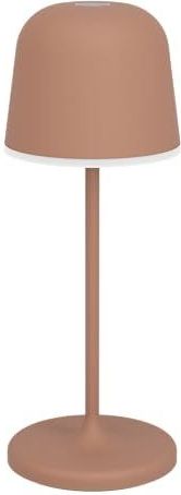 EGLO Mannera-S Led-tafellamp op accu, draadloze outdoor tafellamp, touch-dimbaar, buitenlamp met grondpen, aluminium, staal in rood, IP54