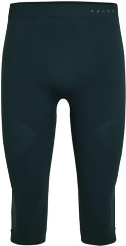 FALKE - Heren Broek van Onderlaag - Groen - Warm 3/4 M - Functioneel Materiaal