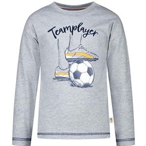 SALT AND PEPPER Jongens Jongens Ls Print/Flock Teamspeler Baby en Peuter T-shirt Set, gemengd grijs, 92-98