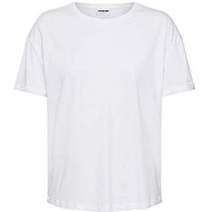 Noisy may Dames 27010978 T-shirt, wit (Bright White Bright White), XS EU, wit (bright white bright white), XS