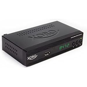 Xoro HRT 7624 Full HD HEVC DVBT/T2 Receiver (HDTV, HDMI, SCART, PVR Ready + Media Player, USB 2.0, LAN, 2-in-1 RC) zwart